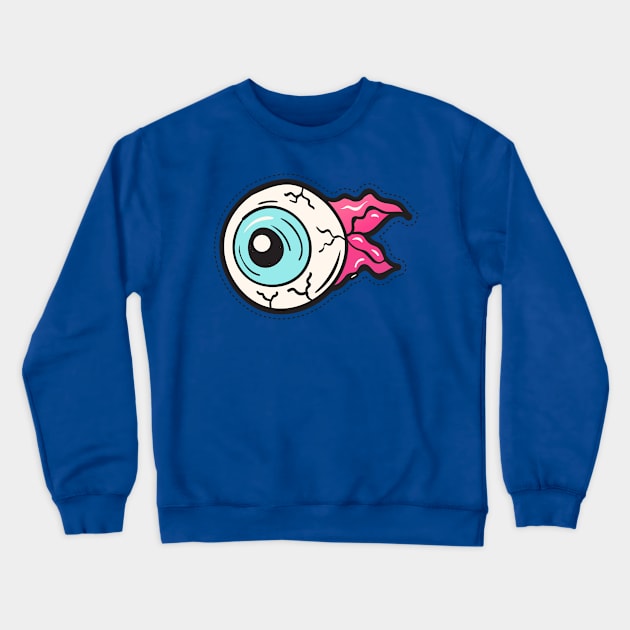 Scary Eye Crewneck Sweatshirt by TomCage